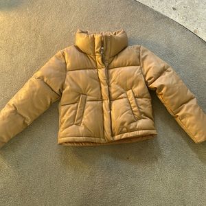 Abercrombie & Fitch Mini Puffer- Vegan Leather
